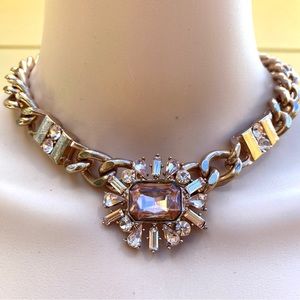Rose Gold Swarovski Crystals Choker Necklace